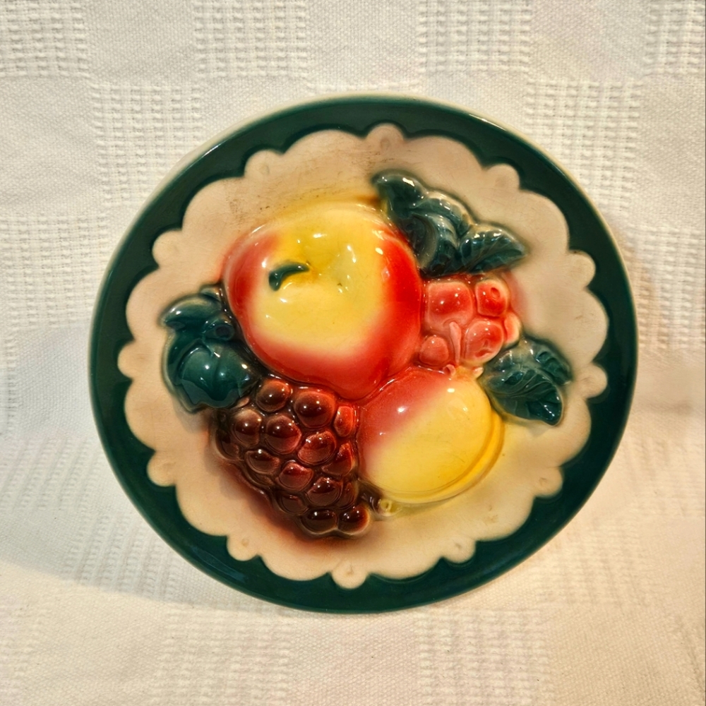 Vintage Royal Copley Ceramic Fruit Vase - Wall Pocket 1950's